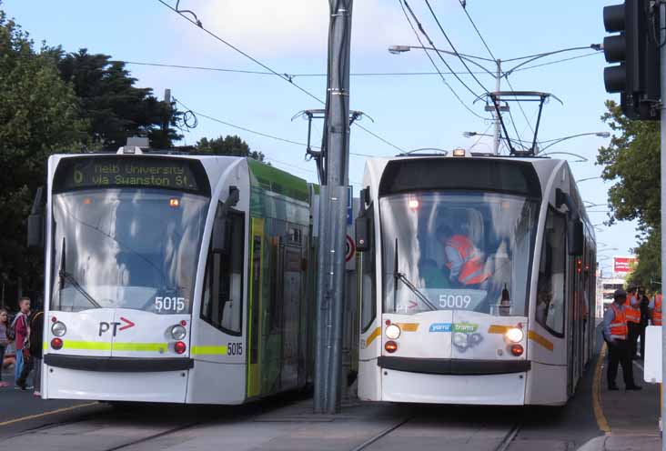 Yarra Trams Siemens Combino 5015 & 5009